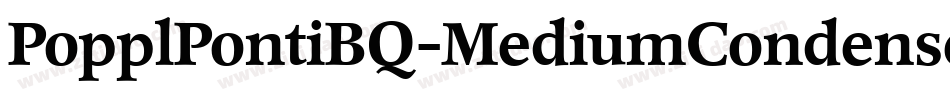 PopplPontiBQ-MediumCondensed字体转换