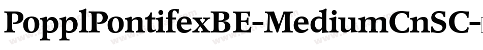 PopplPontifexBE-MediumCnSC字体转换