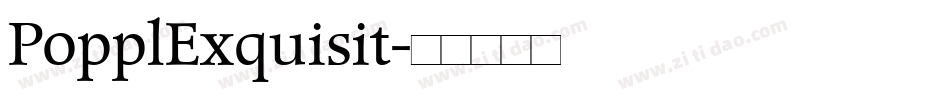 PopplExquisit字体转换