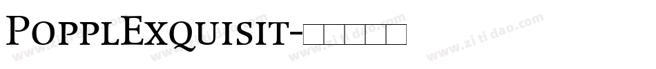 PopplExquisit字体转换