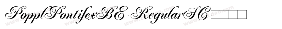 PopplPontifexBE-RegularSC字体转换