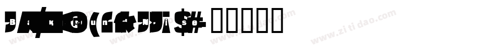 Background-Noise字体转换