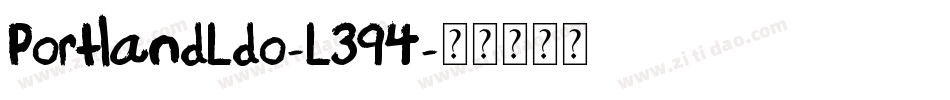 PortlandLdo-L394字体转换