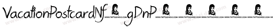 VacationPostcardNf-gDnP字体转换