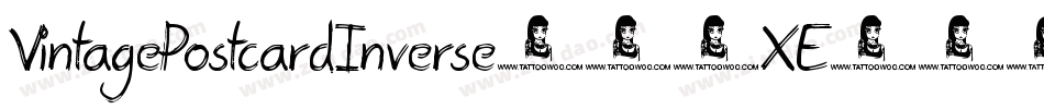 VintagePostcardInverse-51XE8字体转换