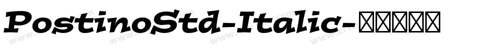 PostinoStd-Italic字体转换