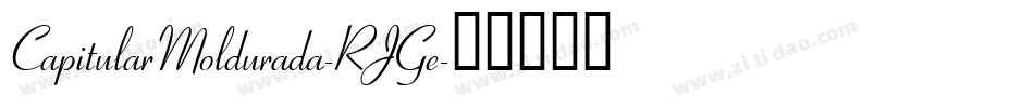 CapitularMoldurada-RJGe字体转换