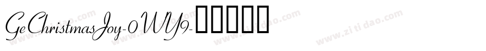GeChristmasJoy-0WY9字体转换