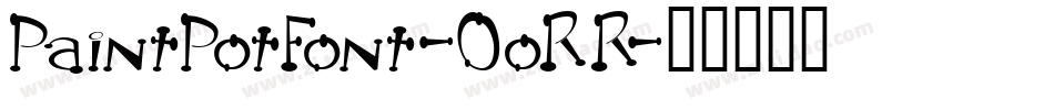 PaintPotFont-0oRR字体转换