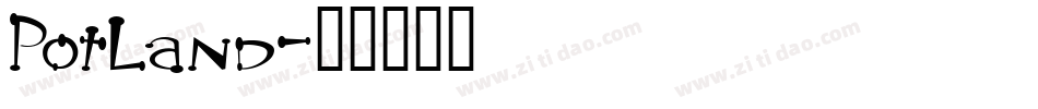 PotLand字体转换