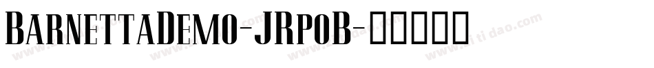 BarnettaDemo-JRpoB字体转换