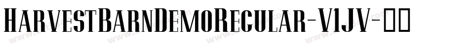 HarvestBarnDemoRegular-V1JV字体转换
