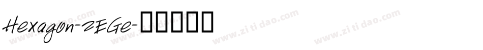 Hexagon-2EGe字体转换