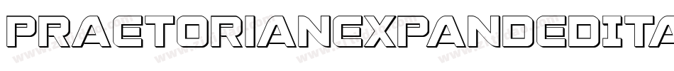 PraetorianExpandedItalic-0eov字体转换