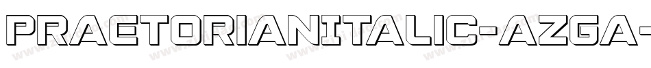 PraetorianItalic-azGa字体转换