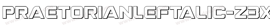 PraetorianLeftalic-Z3Xq字体转换