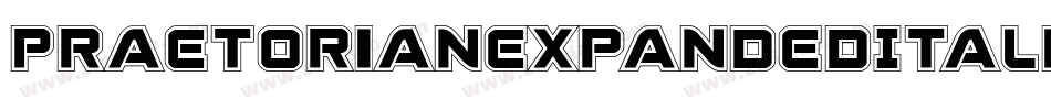 PraetorianExpandedItalic-0eov字体转换