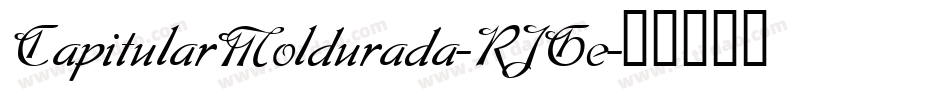CapitularMoldurada-RJGe字体转换
