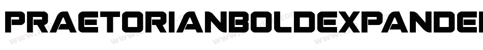 PraetorianBoldExpanded-Pg5B字体转换