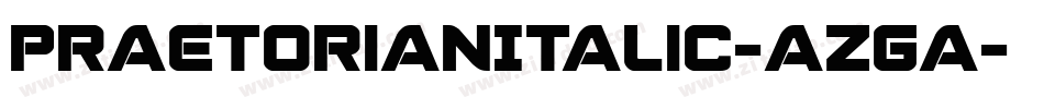PraetorianItalic-azGa字体转换