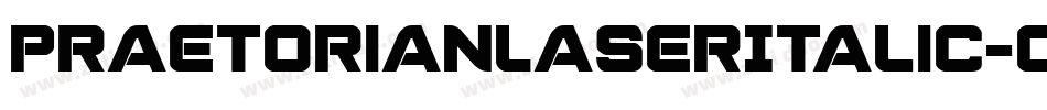 PraetorianLaserItalic-OXrO字体转换