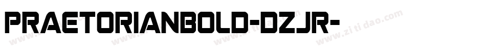 PraetorianBold-dzJR字体转换