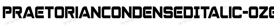 PraetorianCondensedItalic-ozGB字体转换