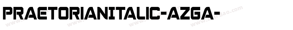PraetorianItalic-azGa字体转换