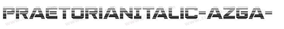 PraetorianItalic-azGa字体转换