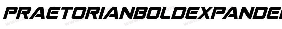 PraetorianBoldExpandedItalic-Ld5n字体转换
