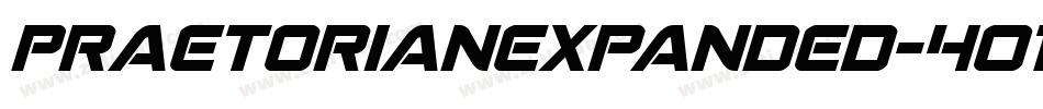 PraetorianExpanded-4O1B字体转换