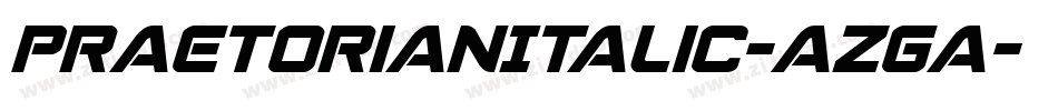 PraetorianItalic-azGa字体转换