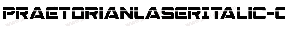 PraetorianLaserItalic-OXrO字体转换