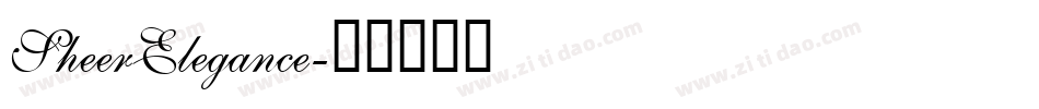 SheerElegance字体转换
