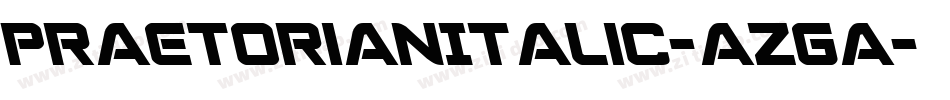 PraetorianItalic-azGa字体转换