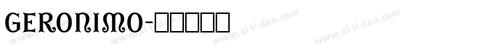 Geronimo字体转换