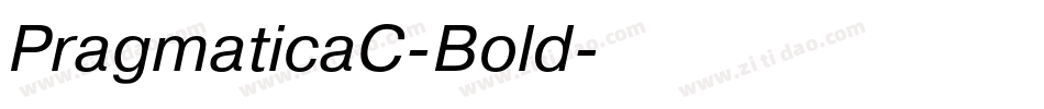 PragmaticaC-Bold字体转换