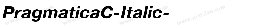 PragmaticaC-Italic字体转换
