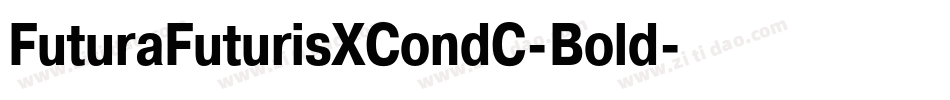 FuturaFuturisXCondC-Bold字体转换