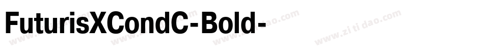 FuturisXCondC-Bold字体转换
