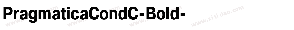 PragmaticaCondC-Bold字体转换