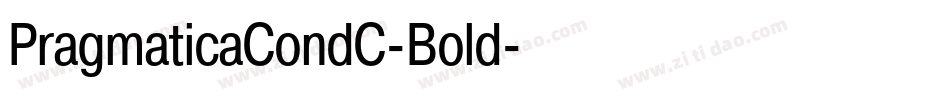 PragmaticaCondC-Bold字体转换
