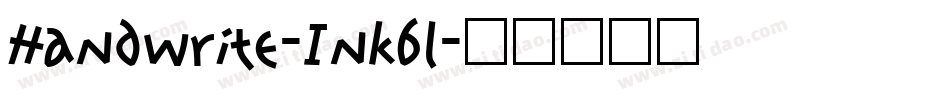 Handwrite-Inkbl字体转换