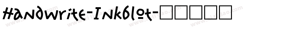 Handwrite-Inkblot字体转换