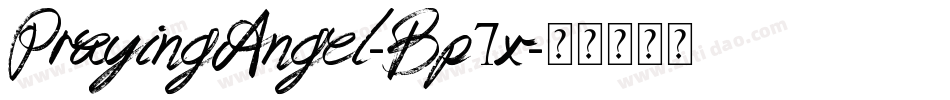 PrayingAngel-Bp7x字体转换