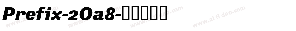 Prefix-2Oa8字体转换