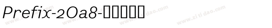 Prefix-2Oa8字体转换