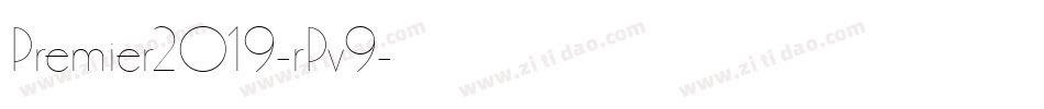 Premier2019-rPv9字体转换