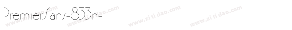 PremierSans-833n字体转换