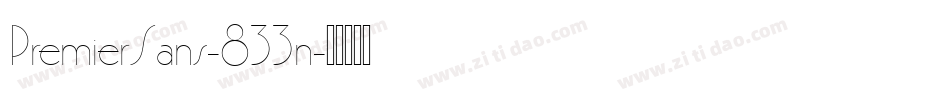 PremierSans-833n字体转换